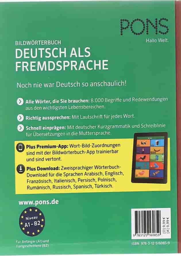PONS Bildworterbuch Deutsch als Fremdsprache A1-B2 PONS Bildworterbuch Deutsch als Fremdsprache A1-B2